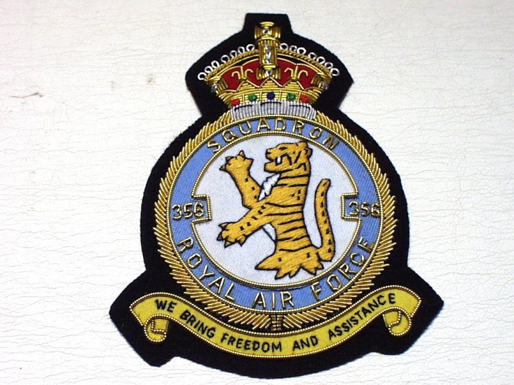 356 Squadron RCAF KC blazer badge - Click Image to Close