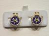 HMS Sirius enamelled cufflinks