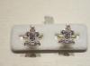 Queens Royal Hussars enamelled cufflinks