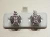 Kings Own Scottish Borderers Regiment enamelled cufflinks
