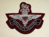 Parachute Regiment Queens Crown (On Maroon) blazer badge