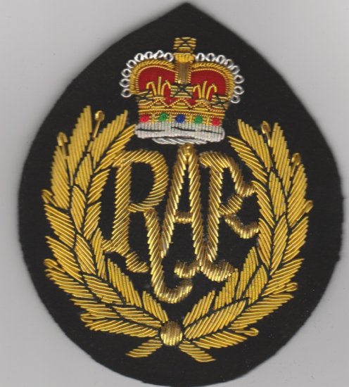 RAF Wreath wire blazer badge - Click Image to Close