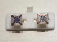 Duke of Edinburgh Regiment enamelled cufflinks