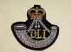 Durham Light Infantry Queens Crown blazer badge