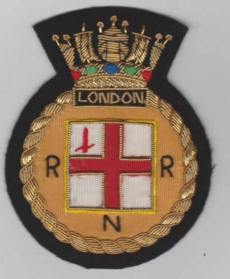 RNR London blazer badge - Click Image to Close