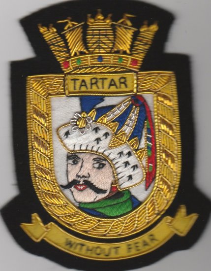 HMS Tartar blazer badge - Click Image to Close