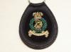 Adjutant Generals Corps leather key ring
