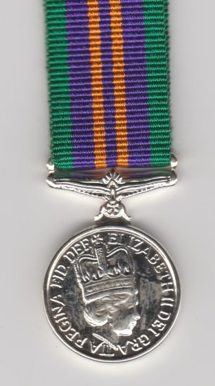 Accumulated Campaign Service medal 2011 miniature medal - Click Image to Close