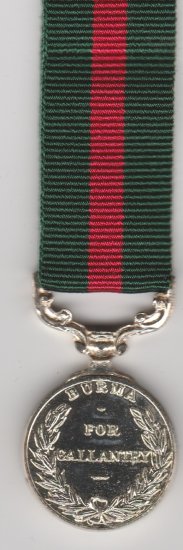 Burma Gallantry George VI miniature medal - Click Image to Close