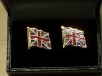 Union Jack enamelled cufflinks