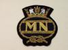 Merchant Navy rope dark blazer badge