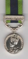 India General Service bar North West Frontier 1935 miniature medal
