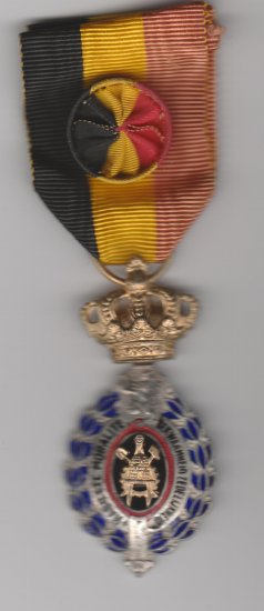 Belgian Order of Industry Agriculture 1st class full size medal - Click Image to Close