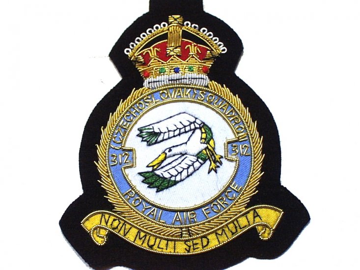 312 (Czechoslovak) Squadron RAF KC blazer badge - Click Image to Close
