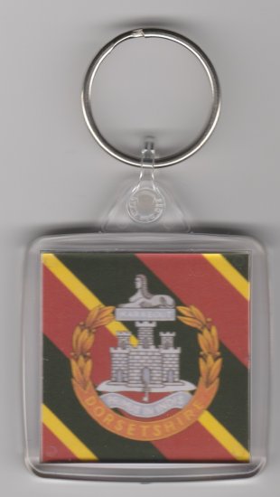 Dorsetshire Regiment plastic key ring - Click Image to Close