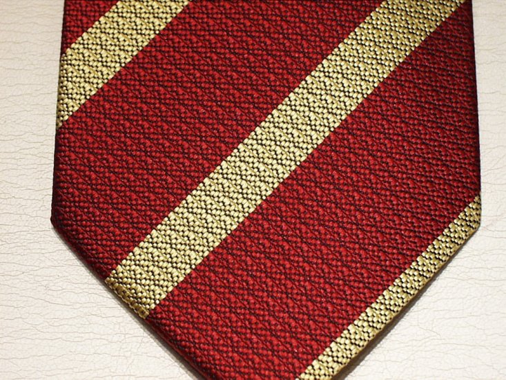 9th/12th Royal Lancers polyester stripe tie - Click Image to Close