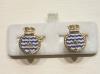 HMS Bulwark enamelled cufflinks