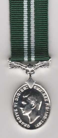 Air Efficiency Award GVI miniature medal - Click Image to Close