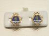 HMS Belfast enamelled cufflinks