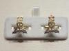 Royal Pioneer Corps enamelled cufflinks