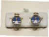 HMS Albion enamelled cufflinks