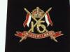 16th Lancers Kings Crown blazer badge