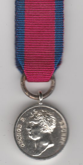 Waterloo miniature medal - Click Image to Close