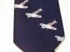 Spitfire motif polyester tie