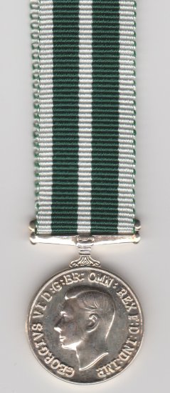 RNR Long Service Good Conduct Medal GVI miniature medal - Click Image to Close