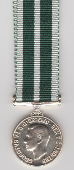 RNR Long Service Good Conduct Medal GVI miniature medal - Click Image to Close