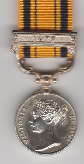 South Africa bar 1879 miniature medal - Click Image to Close