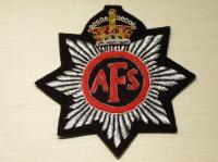 Auxiliary Fire Service (AFS) blazer badge