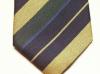 Queens Royal Hussars polyester striped tie