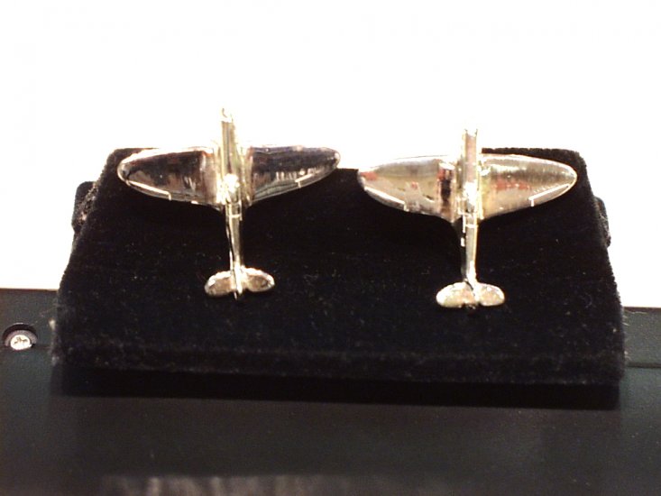Spitfire Sterling Silver cufflinks - Click Image to Close
