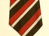 East Surrey Regiment polyester striped tie
