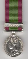 Afghanistan 1878-80 bar Kabul miniature medal