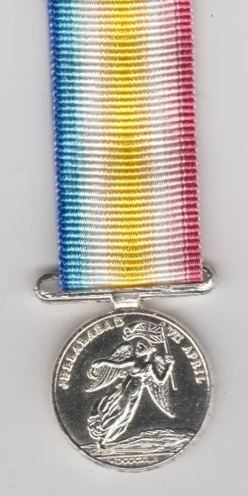 Jellalabad 1841-42 Victory reverse miniature medal - Click Image to Close