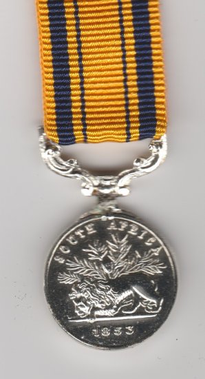 South Africa 1834-53 miniature medal - Click Image to Close
