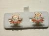 16th/5th Lancers enamelled cufflinks