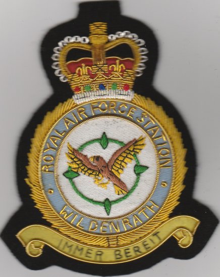 Royal Air Force Station Wildenrath blazer badge - Click Image to Close