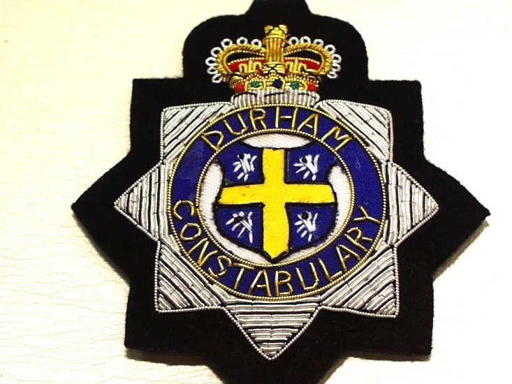 Durham Constabulary blazer badge - Click Image to Close