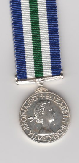 Royal Naval Reserve post 1958 LSGC miniature medal - Click Image to Close