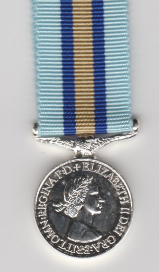 Royal Observer Corps Medal miniature medal - Click Image to Close