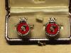 HMS Amazon enamelled cufflinks