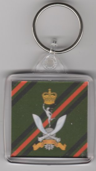 Queen's Gurkha Signals key ring - Click Image to Close