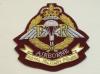 Royal Military Police on maroon (Airborne) blazer badge