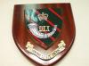 Durham Light Infantry hand painted wooden wall shield