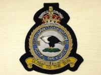 250 Squadron KC RAF wire blazer badge
