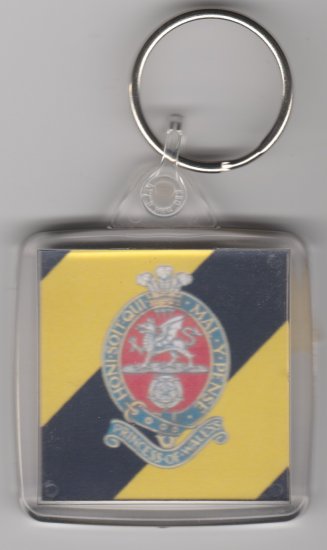 Princess of Wales Royal Regiment key ring - Click Image to Close