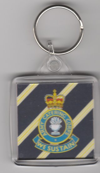 Army Catering Corps plastic key ring - Click Image to Close